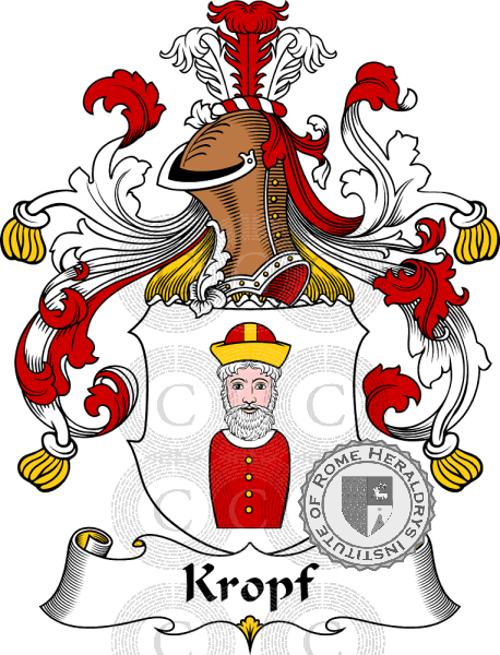 Coat of arms of family Kropf