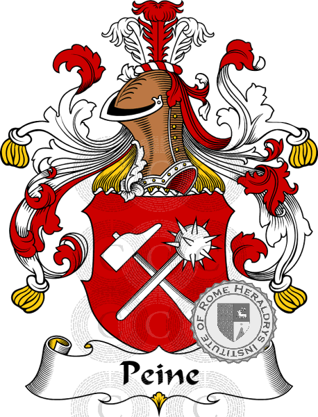 Coat of arms of family Peine