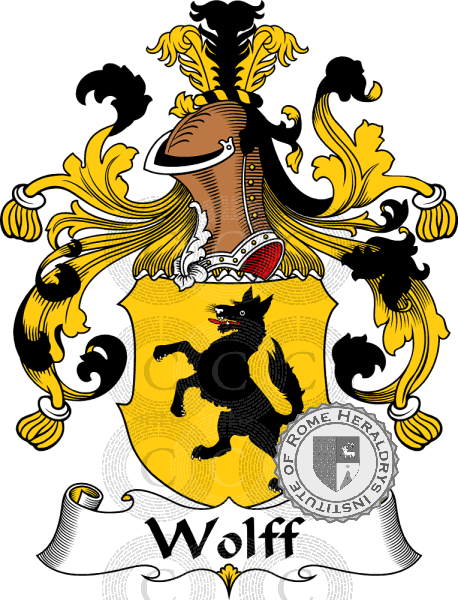 Coat of arms of family Wolff