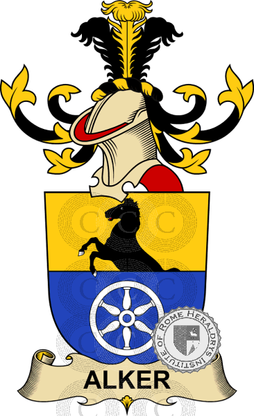 Coat of arms of family Alker