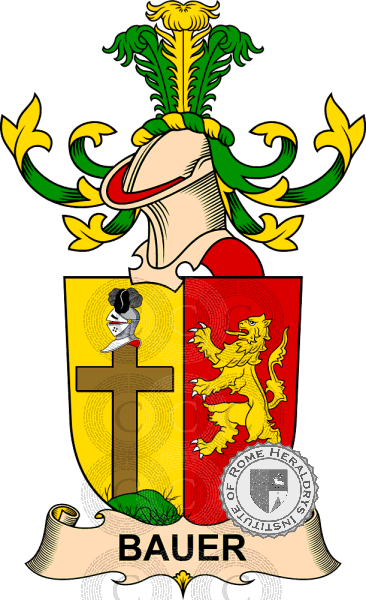 Escudo de la familia Bauer de Bauernthal