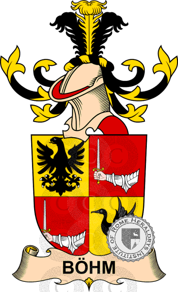 Coat of arms of family Böhm de Freydenfeld