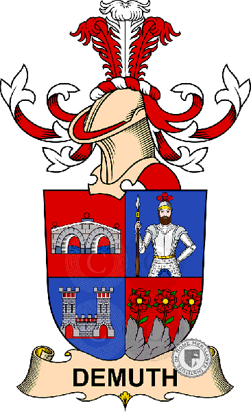 Wappen der Familie Demuth de Hantesberg