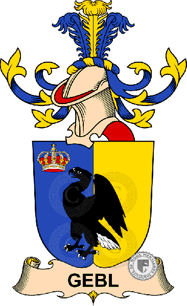 Coat of arms of family Gebl