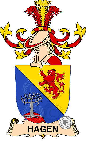 Escudo de la familia Hagen (de Türnberg)