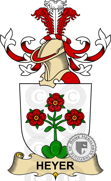 Coat of arms of family Heyer (de Rosenfeld)