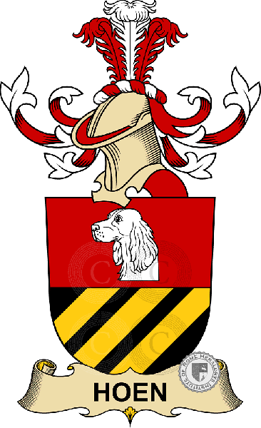 Coat of arms of family Hoen