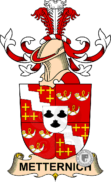 Coat of arms of family Metternich