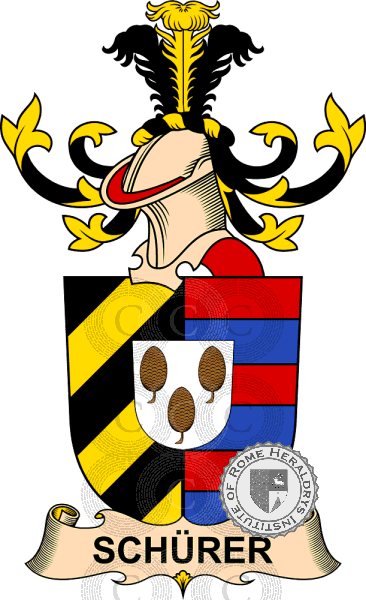 Escudo de la familia Schürer (de Waldheim)