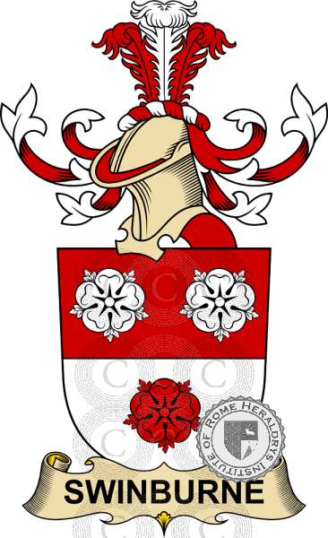 Coat of arms of family Swinburne