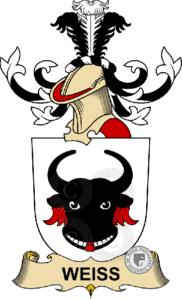 Escudo de la familia Weiss (de Weissenbach)