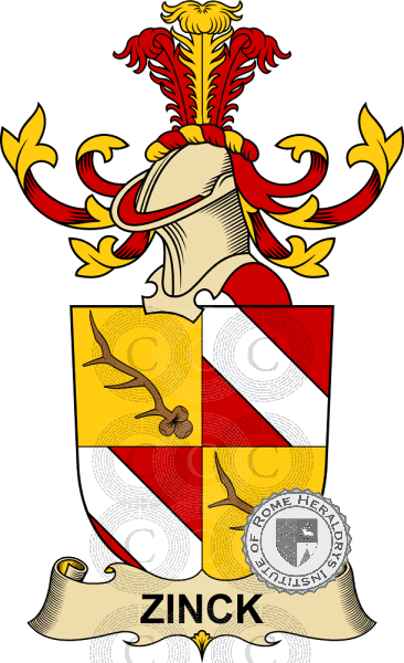 Coat of arms of family Zinck