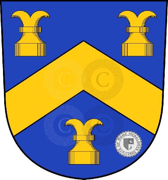 Coat of arms of family Deroche (de Longchamp)