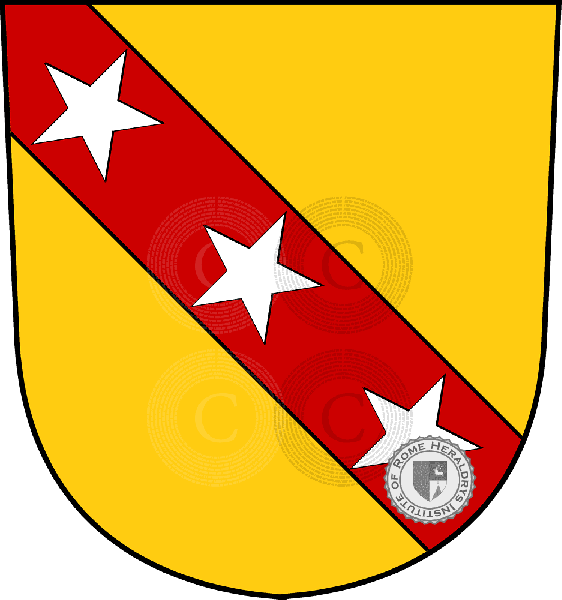 Escudo de la familia Hueningen (de Hueningen)