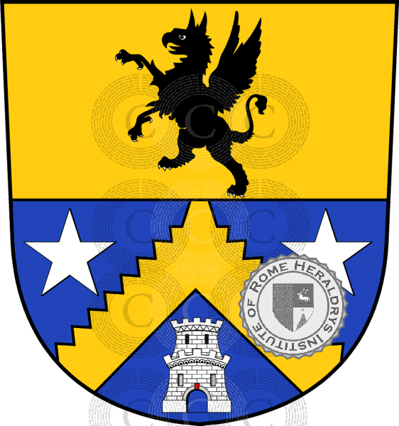 Coat of arms of family Jomini (Bon. de l