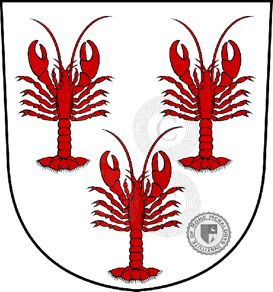 Coat of arms of family Krebser