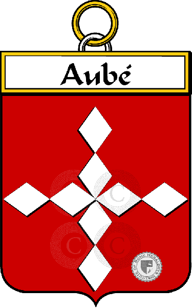Coat of arms of family Aubé