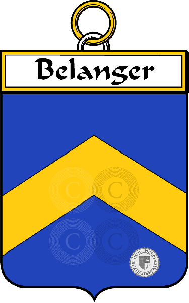 Coat of arms of family Belanger