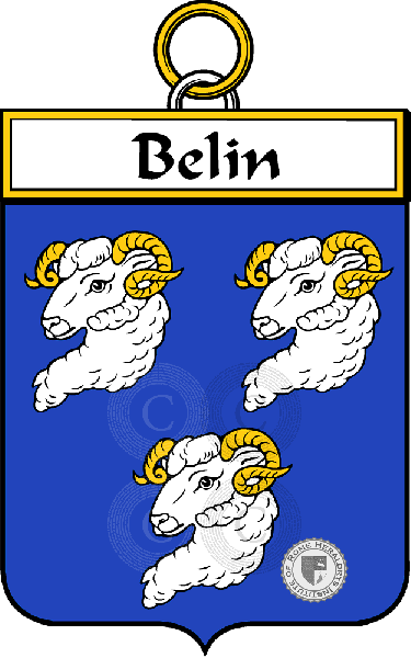 Coat of arms of family Belin