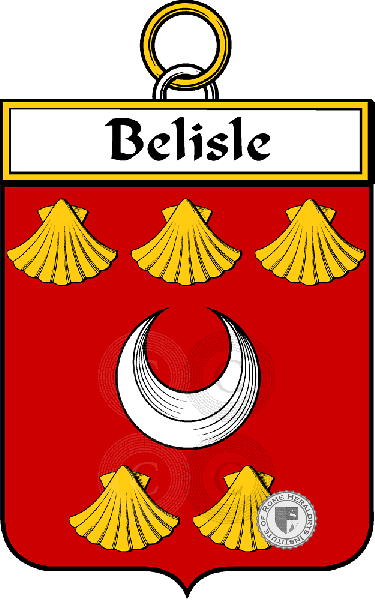 Brasão da família Belisle (Belle-Isle)