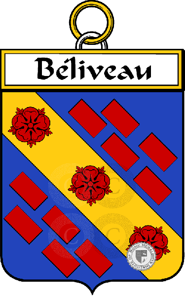 Brasão da família Béliveau (Bellevaux)