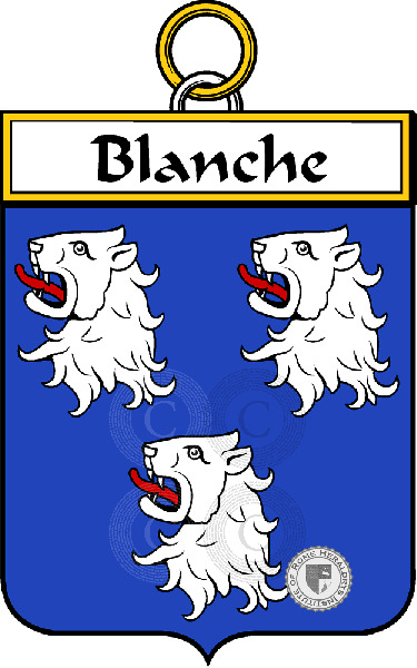 Coat of arms of family Blanche