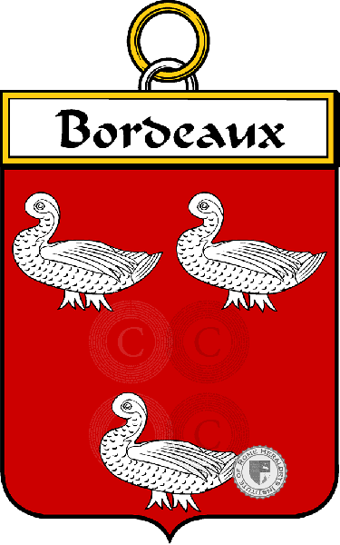 Escudo de la familia Bordeaux