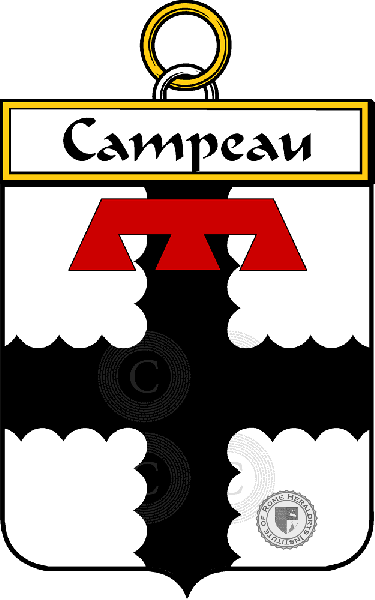 Escudo de la familia Campeau
