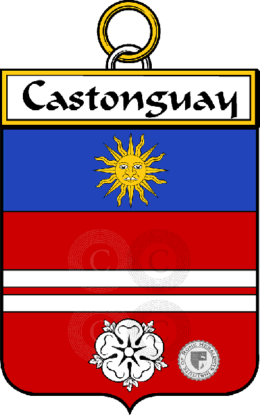 Brasão da família Castonguay (Gay dit Castonguay)