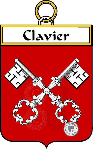 Coat of arms of family Clavier