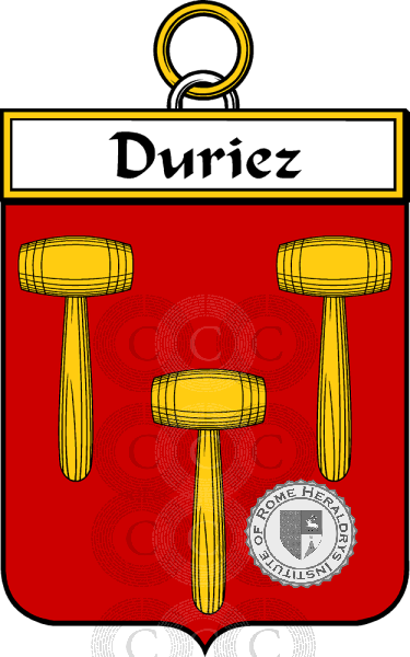 Coat of arms of family Duriez