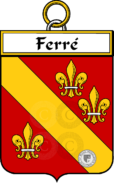 Coat of arms of family Ferré