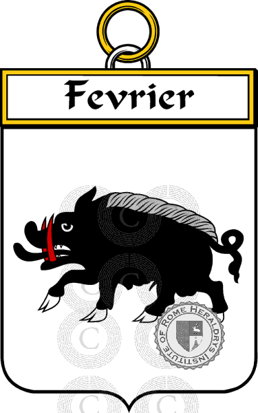 Coat of arms of family Fevrier