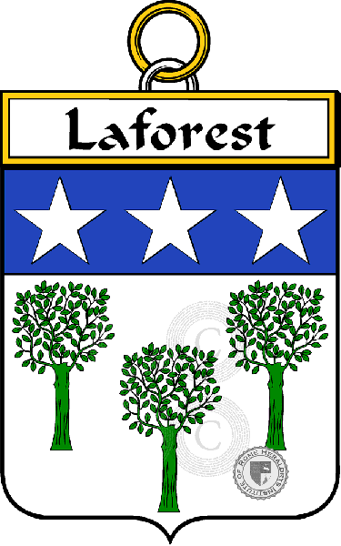 Brasão da família Laforest (Forest de la)