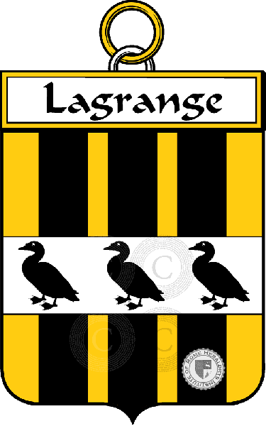 Escudo de la familia Lagrange (Grange de la)