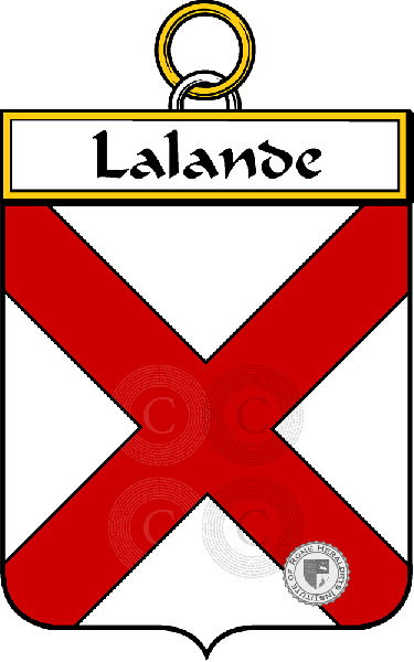 Stemma della famiglia Lalande (Lande de la)