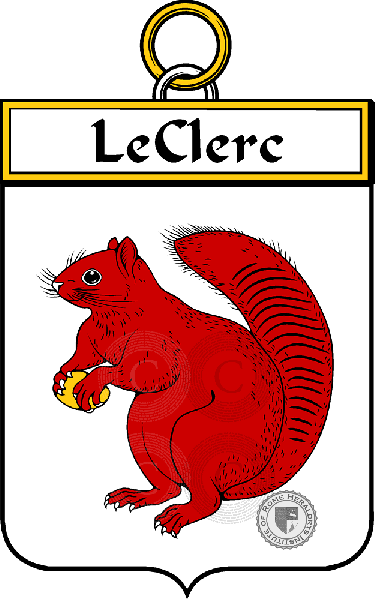 Escudo de la familia LeClerc (Clerc le)