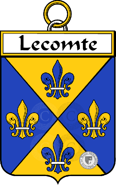 Wappen der Familie Lecomte (Comte le)