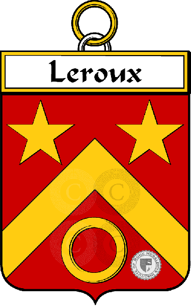 Brasão da família Leroux (Roux le)
