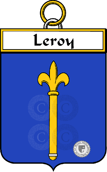 Brasão da família Leroy (Roy le)