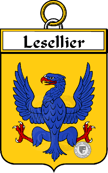 Wappen der Familie Lesellier (Sellier le)