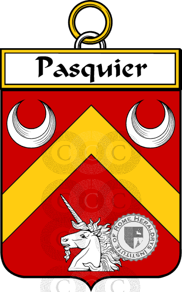 Escudo de la familia Pasquier