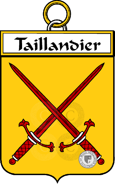 Coat of arms of family Taillandier