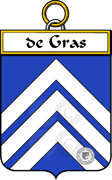 Coat of arms of family de Gras (Gras de)