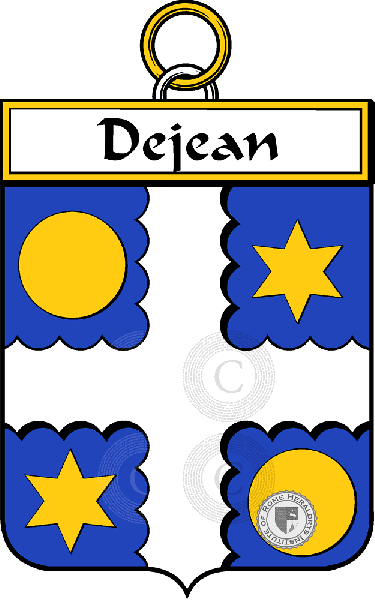 Coat of arms of family Dejean (Jean de)