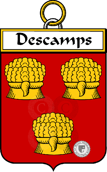 Escudo de la familia Descamps (Camps des)