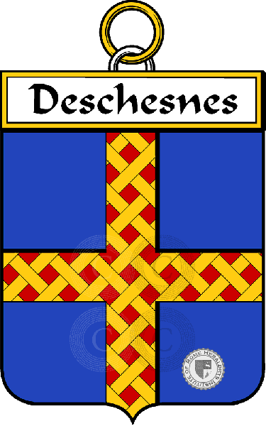 Coat of arms of family Deschesnes (Chesnes des)