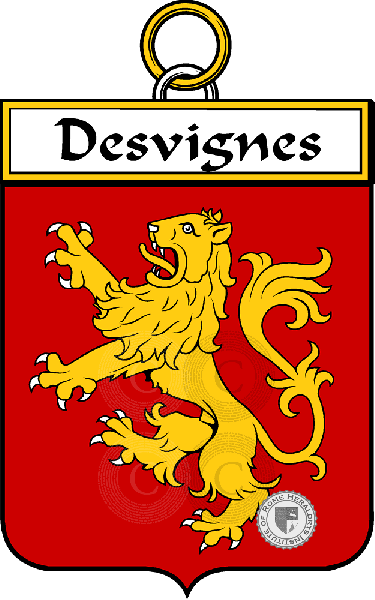 Wappen der Familie Desvignes (Vignes des)