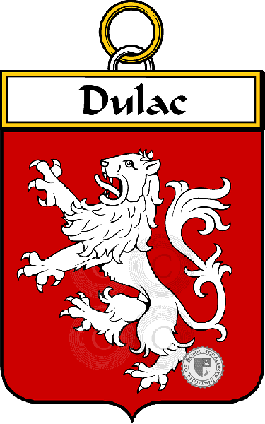 Brasão da família Dulac (Lac du)
