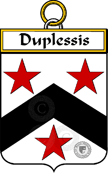 Coat of arms of family Duplessis
